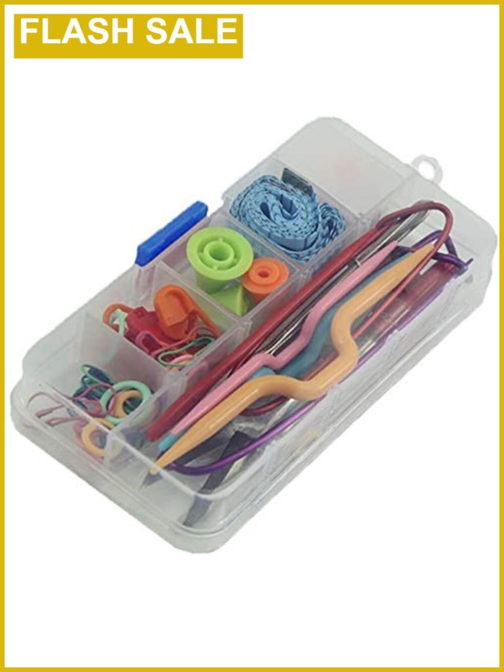 Dxhycc Knitting Kit Basic Tools Accessories Compact Case New Knitter Gift